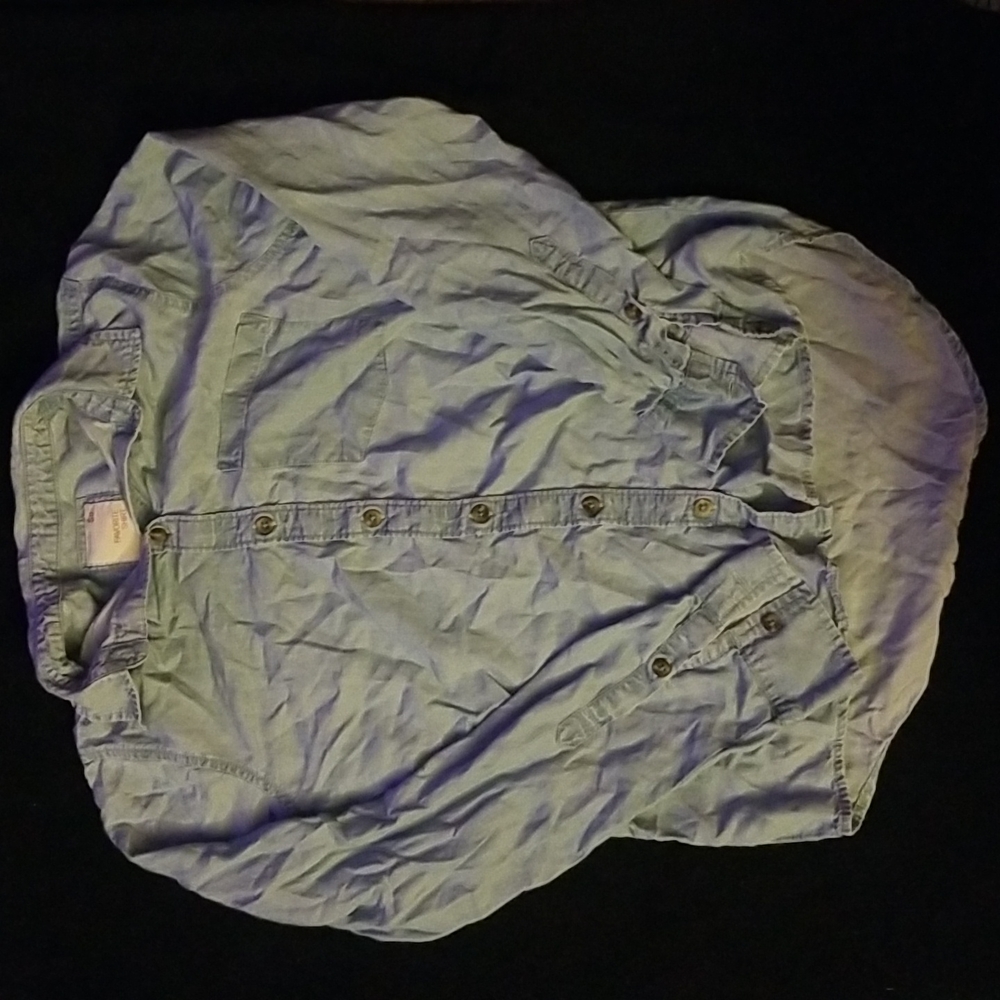 Blue dress button up
